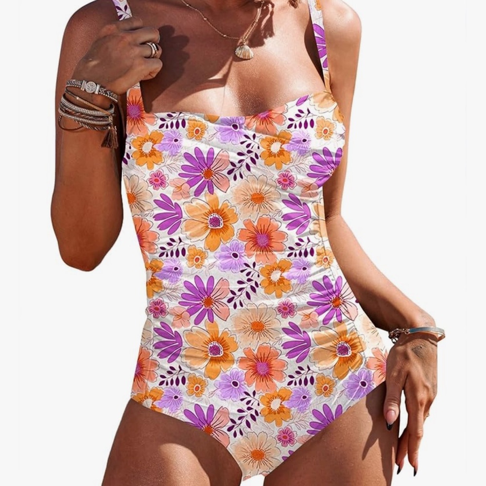 NWT Floral One-Piece Swimsuit